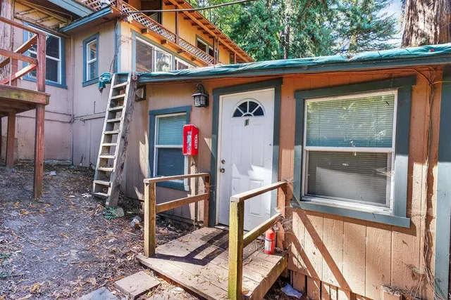 a view of outdoor space and deck