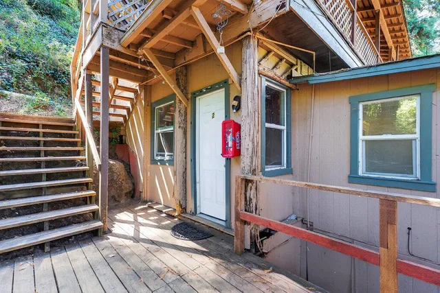 a view of a house with a porch