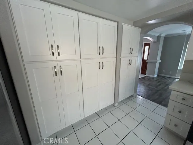 a view of a closet area