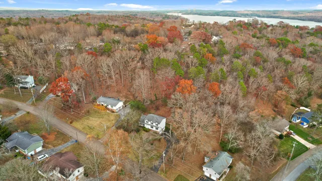 a view of lake and mountain