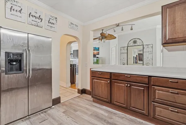 a large bathroom with a double vanity sink and a mirror