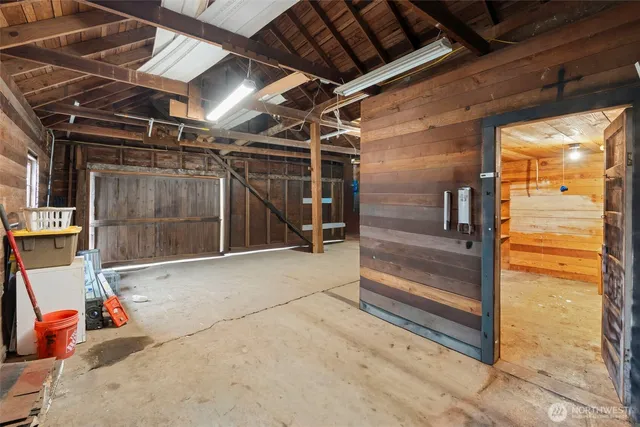 a view of storage and utility room