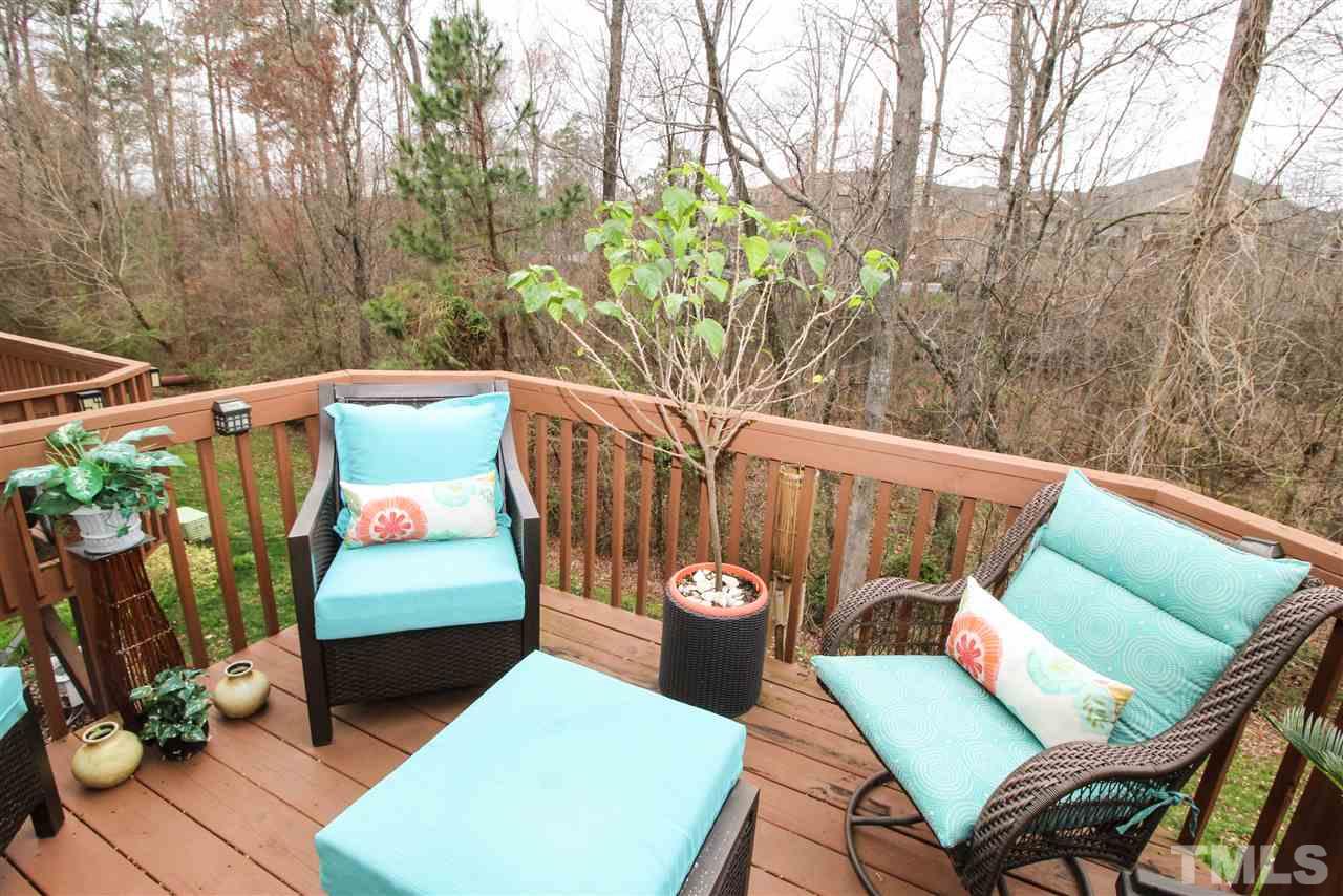 7757 Winners Edge Street Raleigh, NC 27617 - Photo 22 of 24 View from the deck above! Peaceful, and just wait until the trees are in bloom! Wow!
