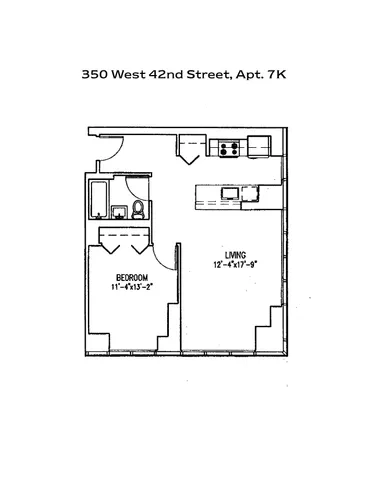 $819,000 | 350 West 42nd Street, Unit 7K | Hell's Kitchen