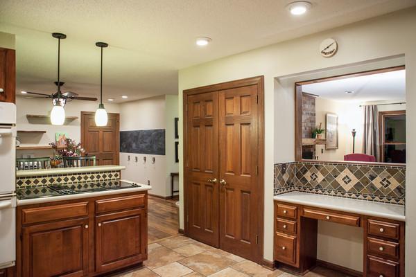 3675 Old South Road Murfreesboro, TN 37128 - Photo 5 of 20 Updated Kitchen, Double Oven, Custom Tile Floor and Beautiful Backsplash! Double Pantry, Built-in Desk & Cherry Cabinets!