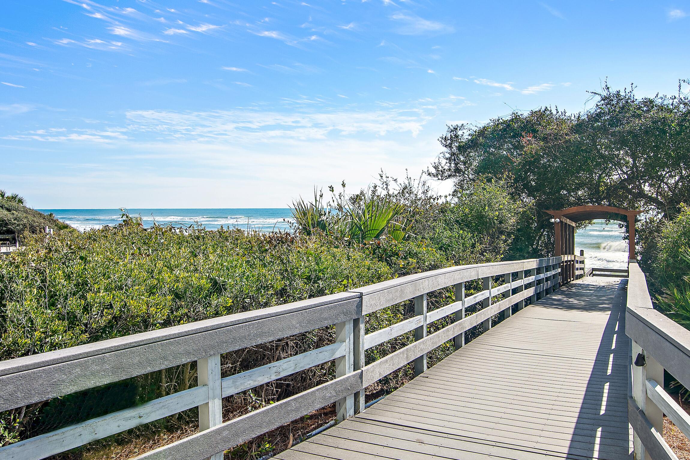 4100 East County Highway 30A, Unit 1805 Santa Rosa Beach, FL 32459 - Photo 28 of 35 a view of a balcony with wooden floor and fence