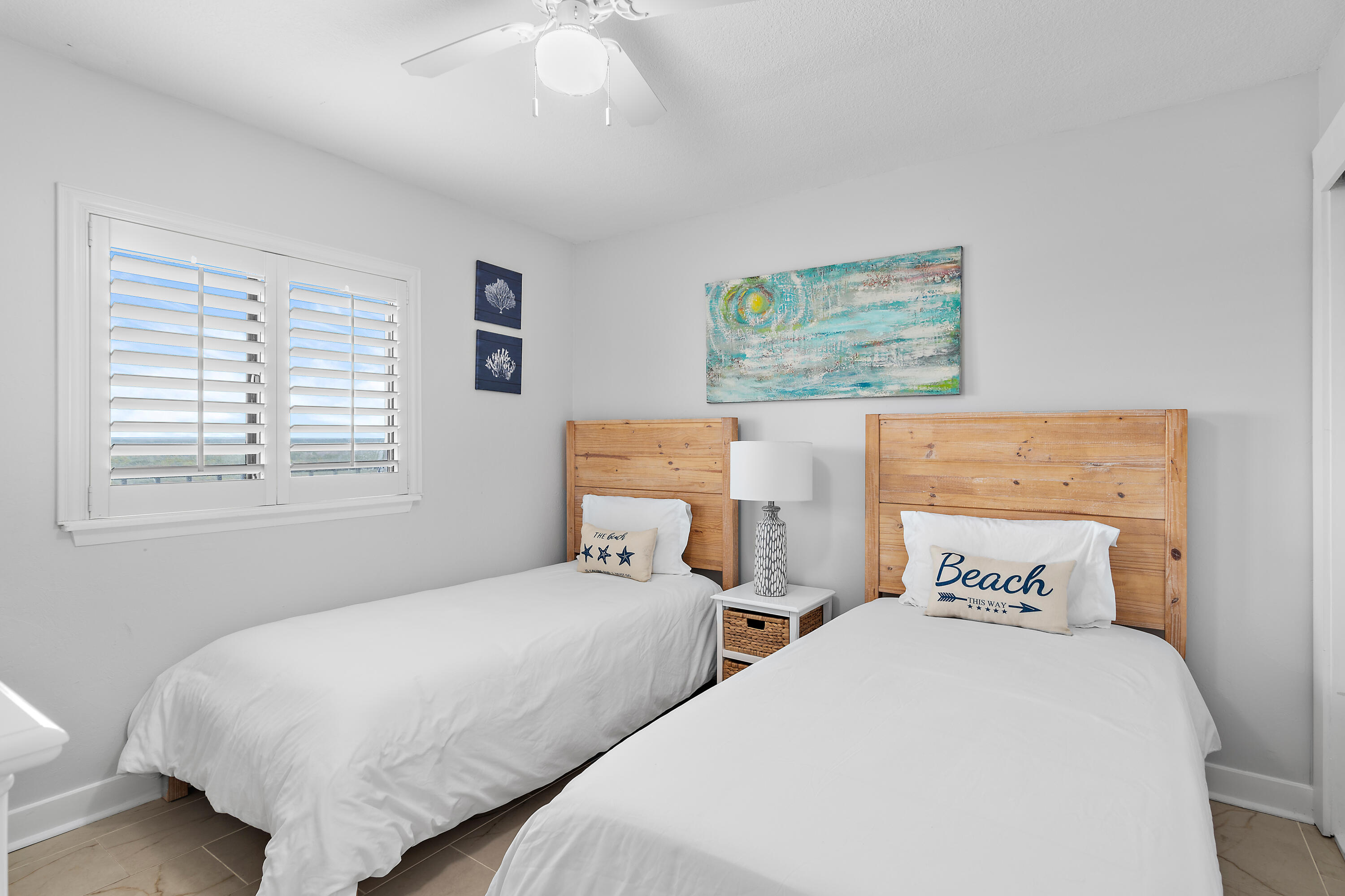 4100 East County Highway 30A, Unit 1805 Santa Rosa Beach, FL 32459 - Photo 8 of 35 a bedroom with two bed and a window