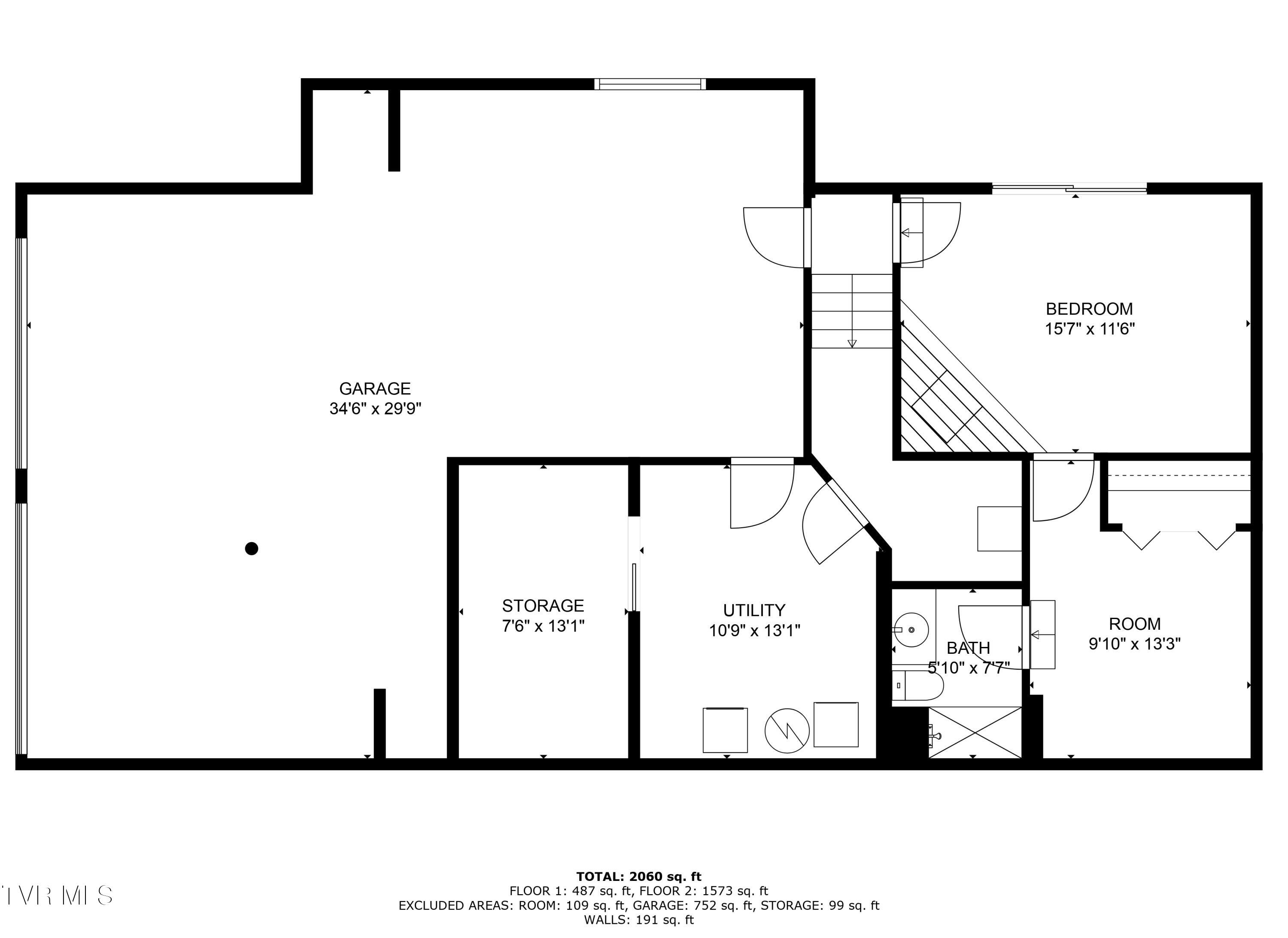 2933 Cherokee Road Johnson City, TN 37604 - Photo 62 of 62 Basement Floor Plan