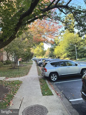 a view of outdoor space with truck parked