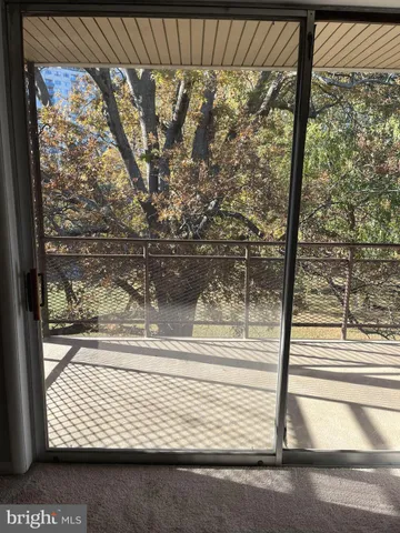 a view of a living room from a window