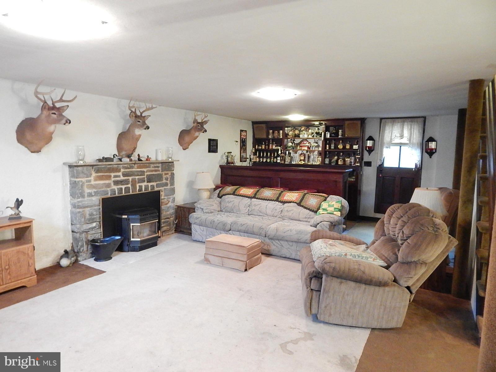 7623 Philadelphia Road Baltimore, MD 21237 - Photo 19 of 28 a living room with furniture and a fireplace