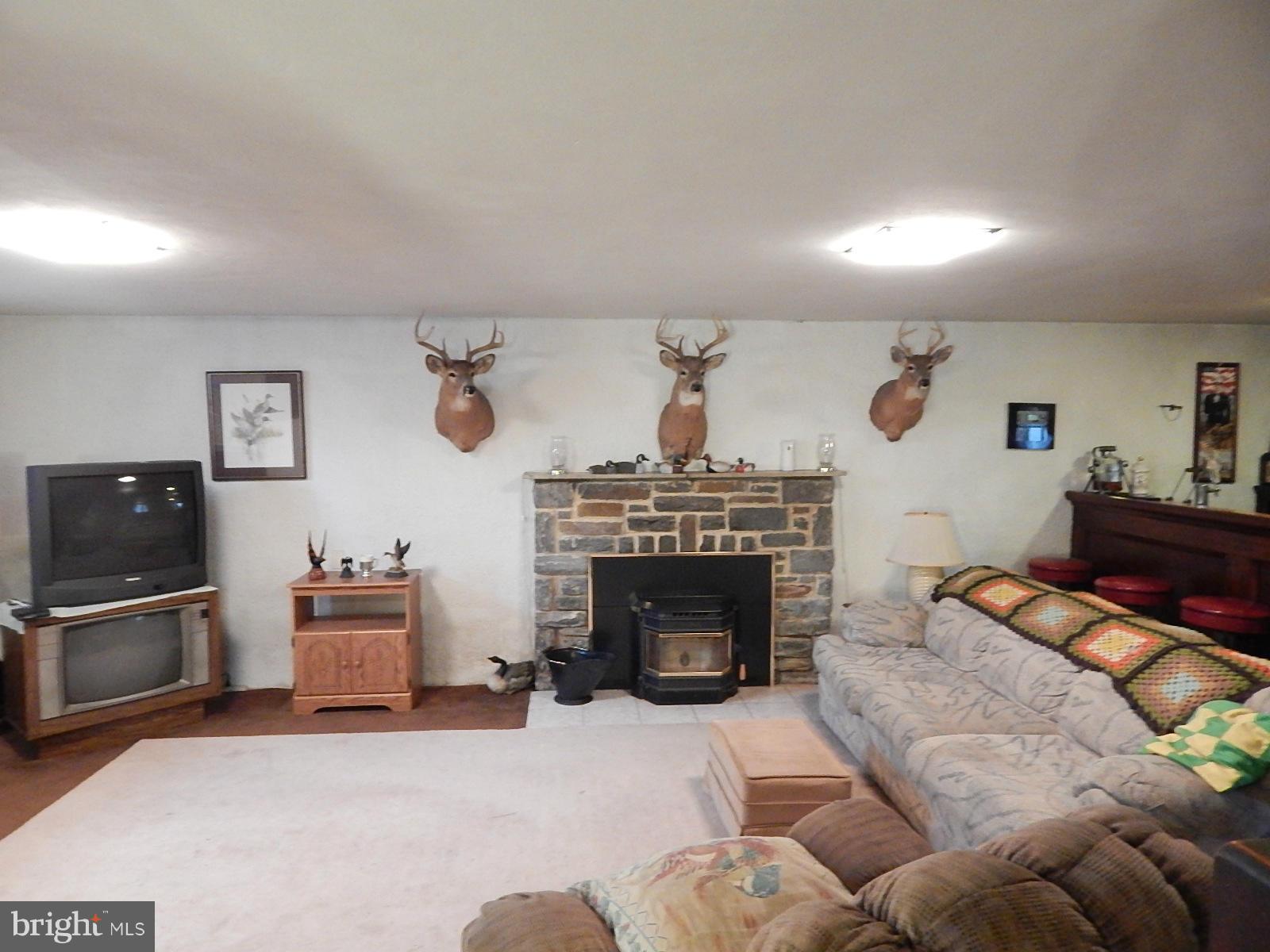 7623 Philadelphia Road Baltimore, MD 21237 - Photo 22 of 28 a living room with furniture a fireplace and a flat screen tv