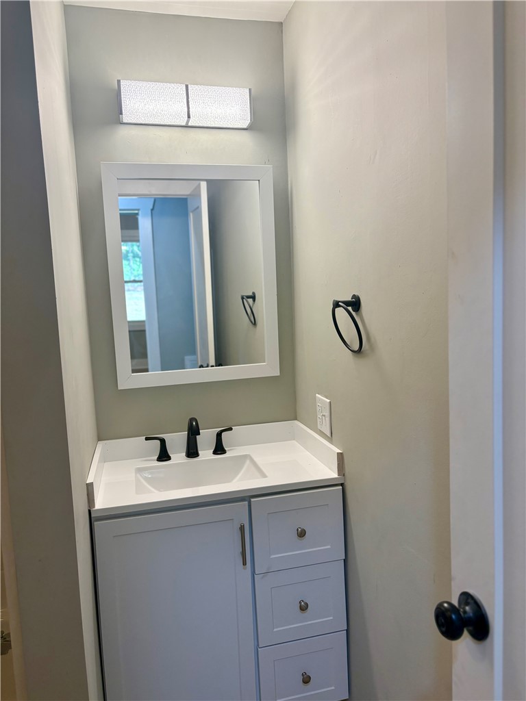351 Randys Road Westminster, SC 29693 - Photo 21 of 30 A well-appointed bathroom vanity features a modern sink and tasteful lighting.