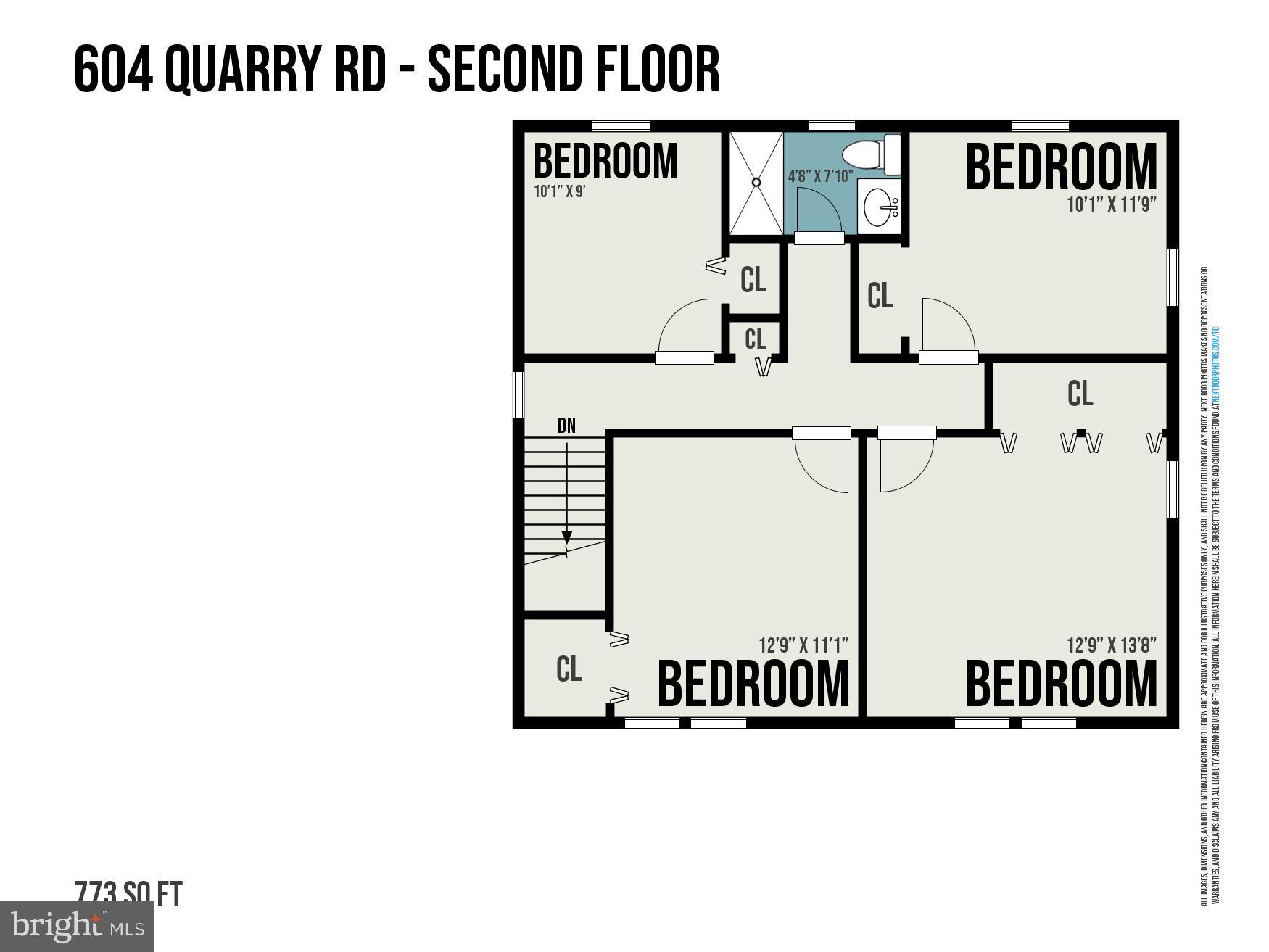 604 Quarry Road Harleysville, PA 19438 - Photo 44 of 44 Second level floor plan