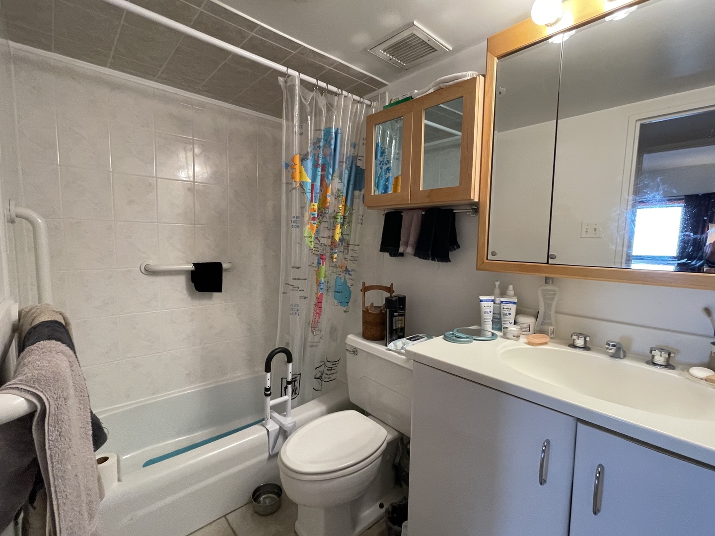 175 East Delaware Place, Unit 5604 Chicago, IL 60611 - Photo 16 of 21 a bathroom with a sink a toilet and shower