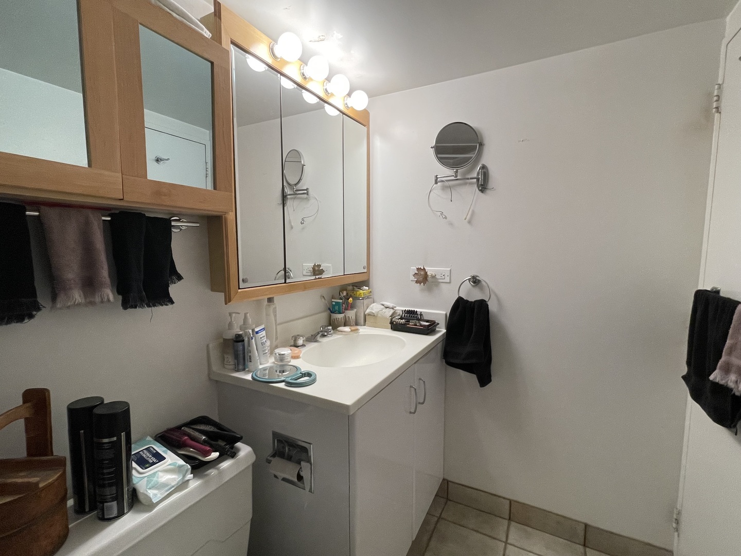 175 East Delaware Place, Unit 5604 Chicago, IL 60611 - Photo 17 of 21 a bathroom with a sink and a mirror