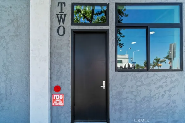 a car parked in front of a building