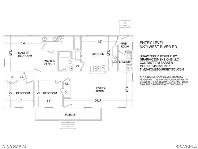 8270 West River Road Aylett, VA 23009 - Photo 24 of 24 1st Floor Plan