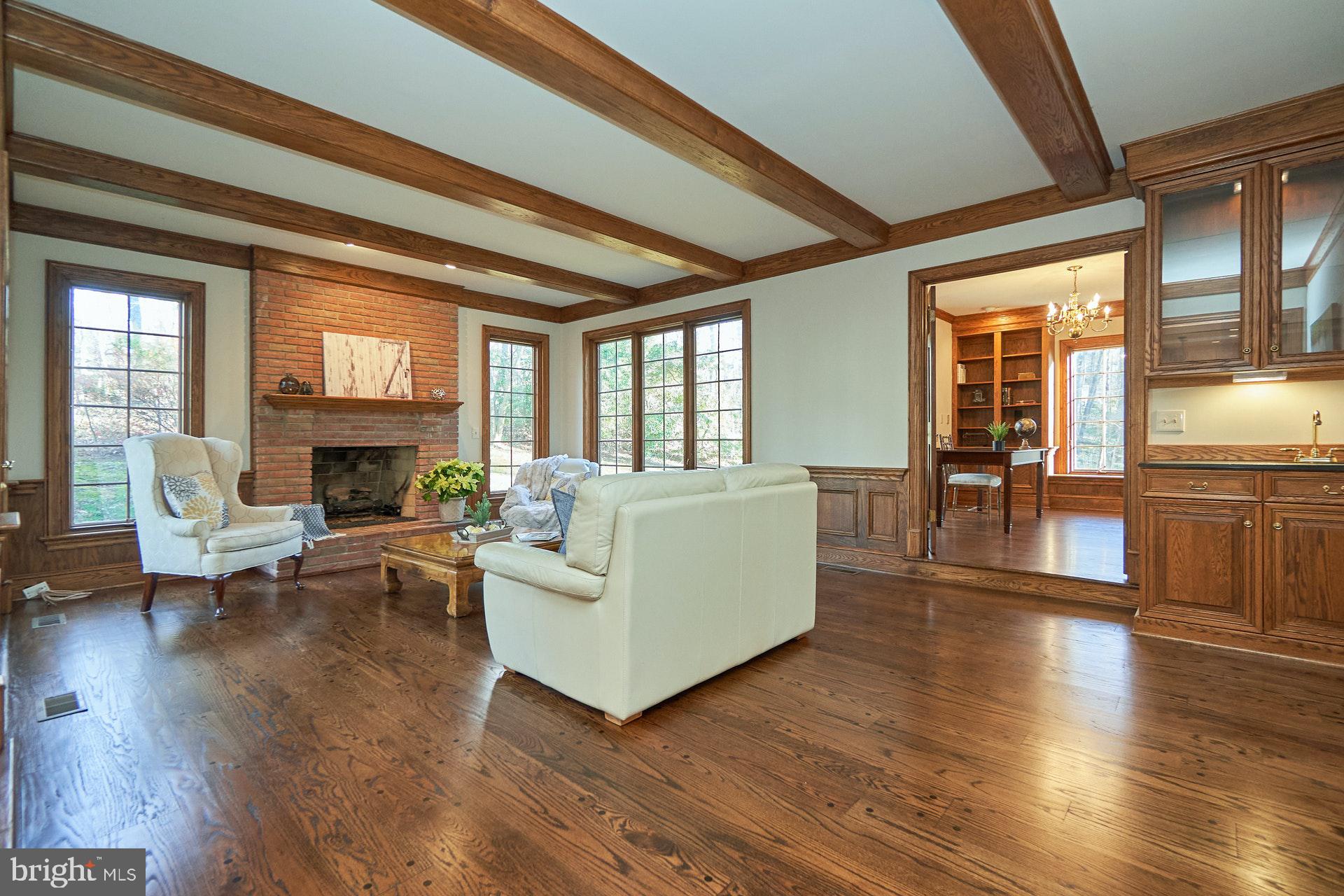 2307 Sawdust Road Vienna, VA 22181 - Photo 22 of 66 Wooden Beams in the ceiling and wet bar