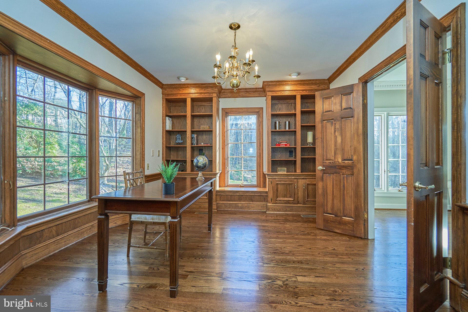 2307 Sawdust Road Vienna, VA 22181 - Photo 24 of 66 Built-in bookshelves in library