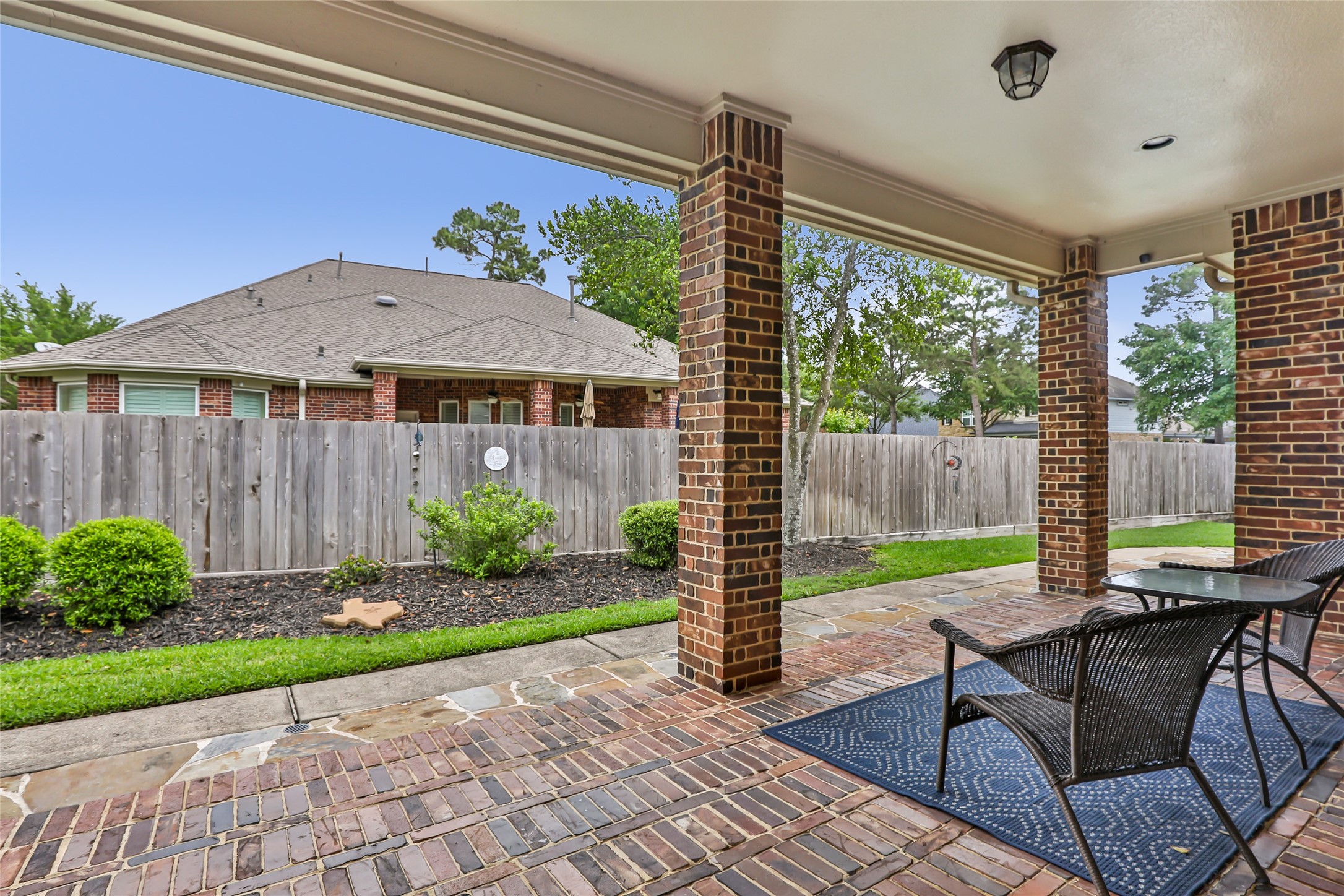 17302 Pipestone Point Court Humble, TX 77346 - Photo 45 of 50 Another view of covered patio, perfect for outdoor relaxation