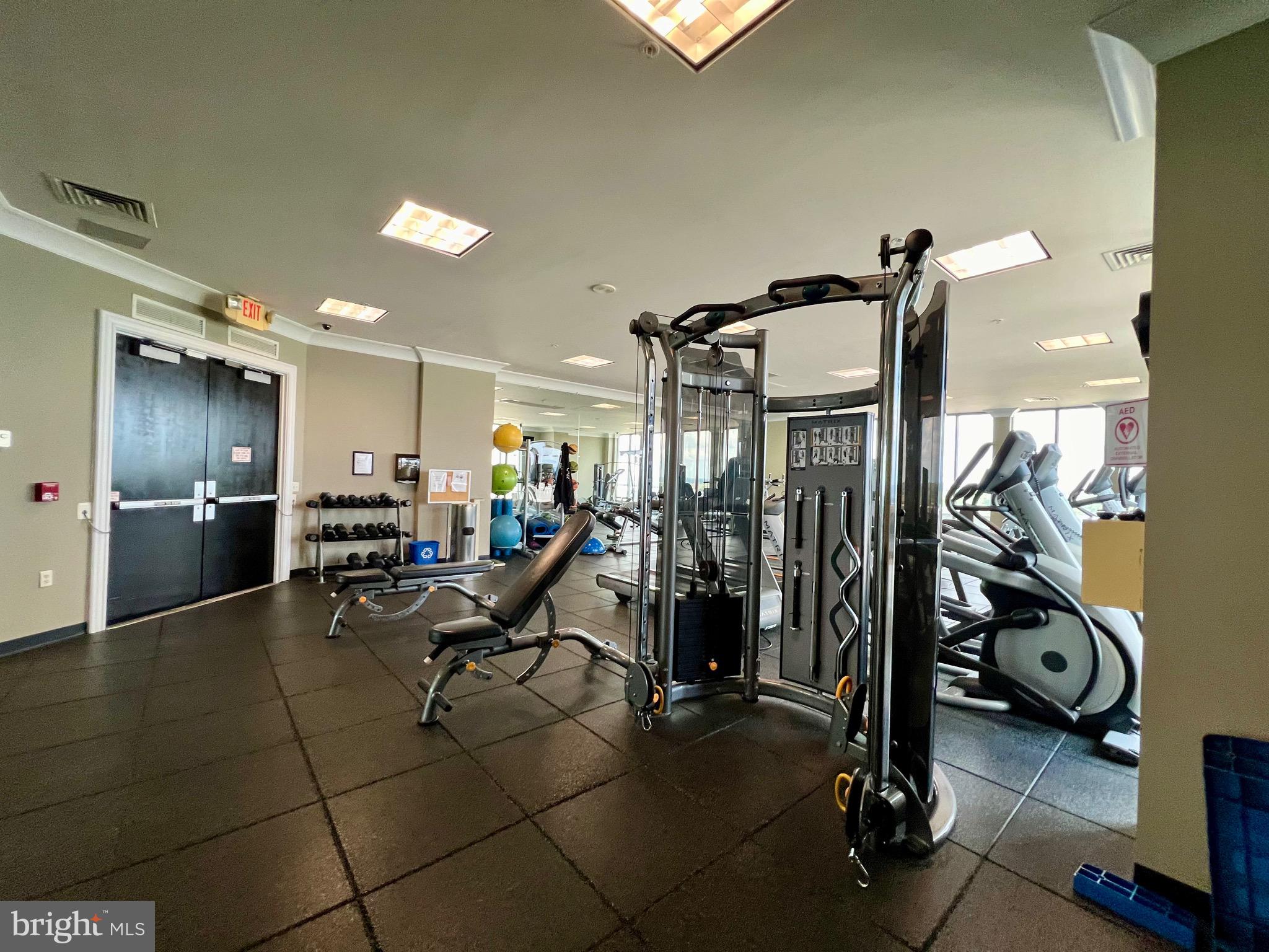 851 North Glebe Road, Unit 604 Arlington, VA 22203 - Photo 50 of 58 a view of a room with gym equipment