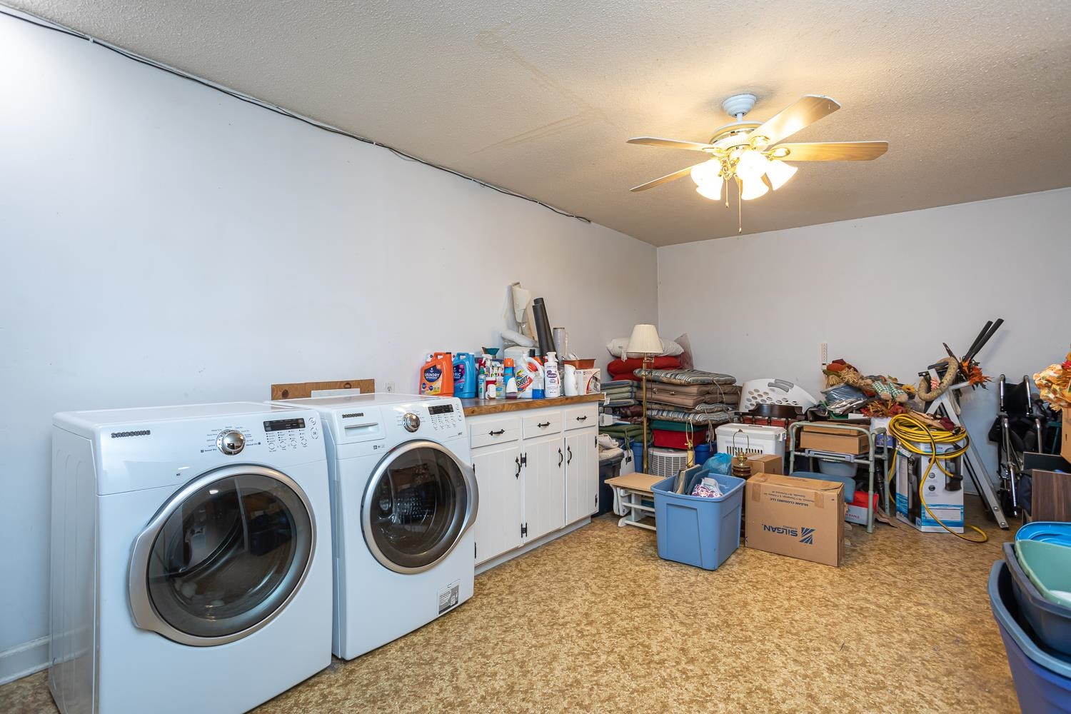 14401 Possum Track Road Raleigh, NC 27614 - Photo 18 of 30 The utility room has space to do your laundry, but could also be upgraded to a kitchenette, office space, rec room. Bring your ideas! Utility Room