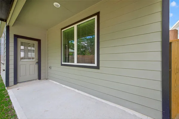 a view of front door of house