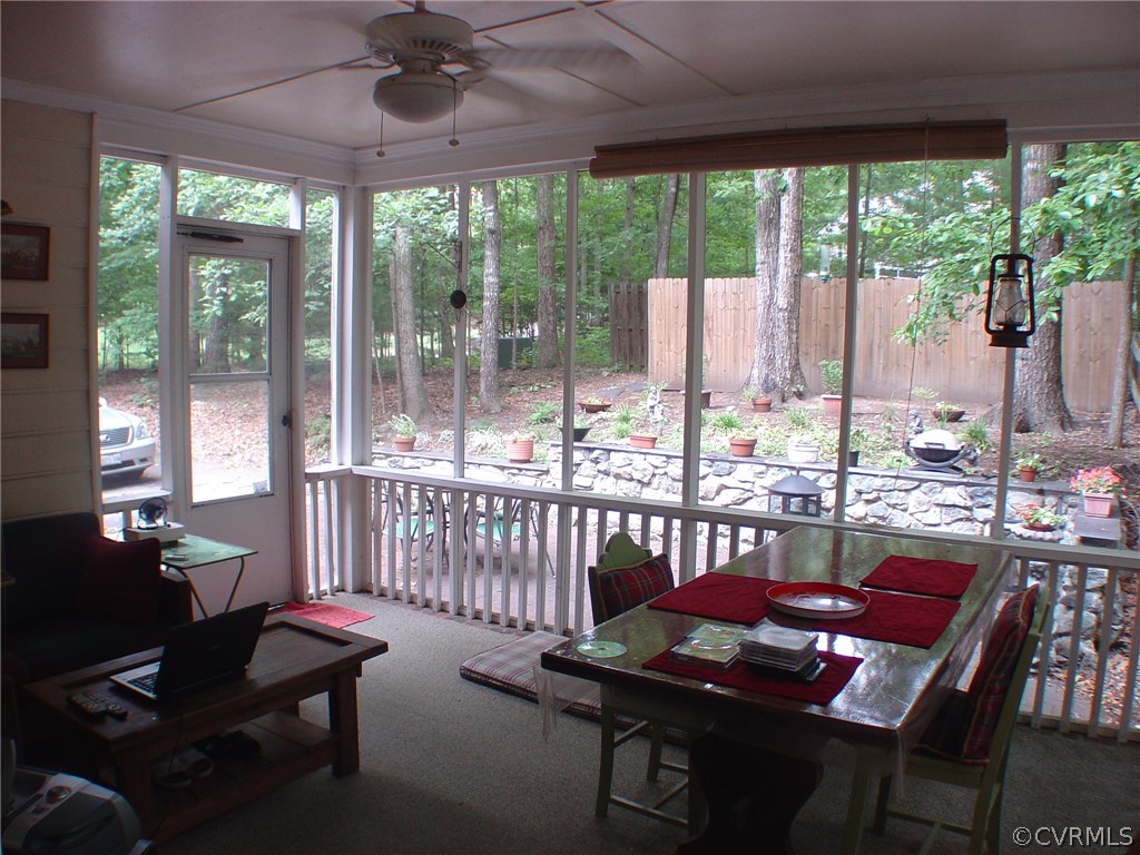 2220 Oakengate Lane Midlothian, VA 23113 - Photo 16 of 17 a view of a dining room with furniture window and outside view