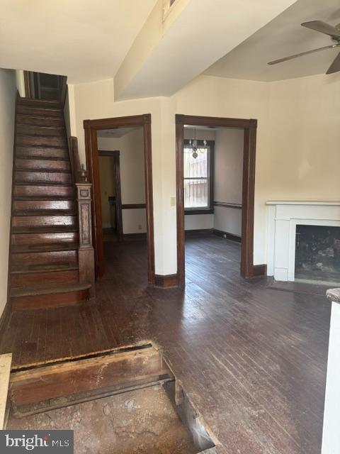 2354 Champlain Street Northwest Washington, DC 20009 - Photo 5 of 5 a view of livingroom with hardwood floor and fireplace
