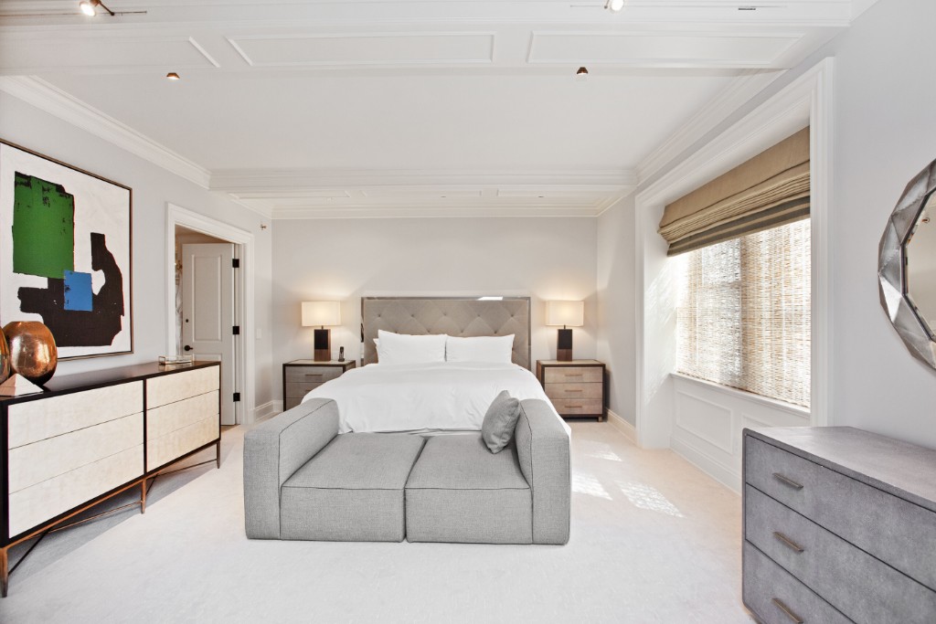 160 Central Park South, Unit 1201 Manhattan, NY 10019 - Photo 11 of 20 a bedroom with a large bed and a large window