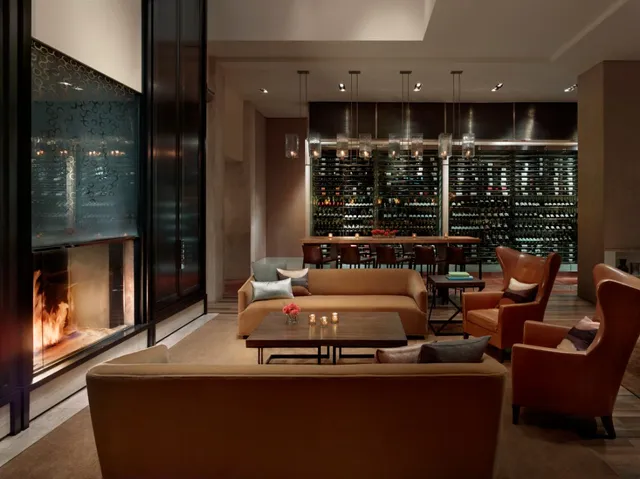 a view of a multi story building