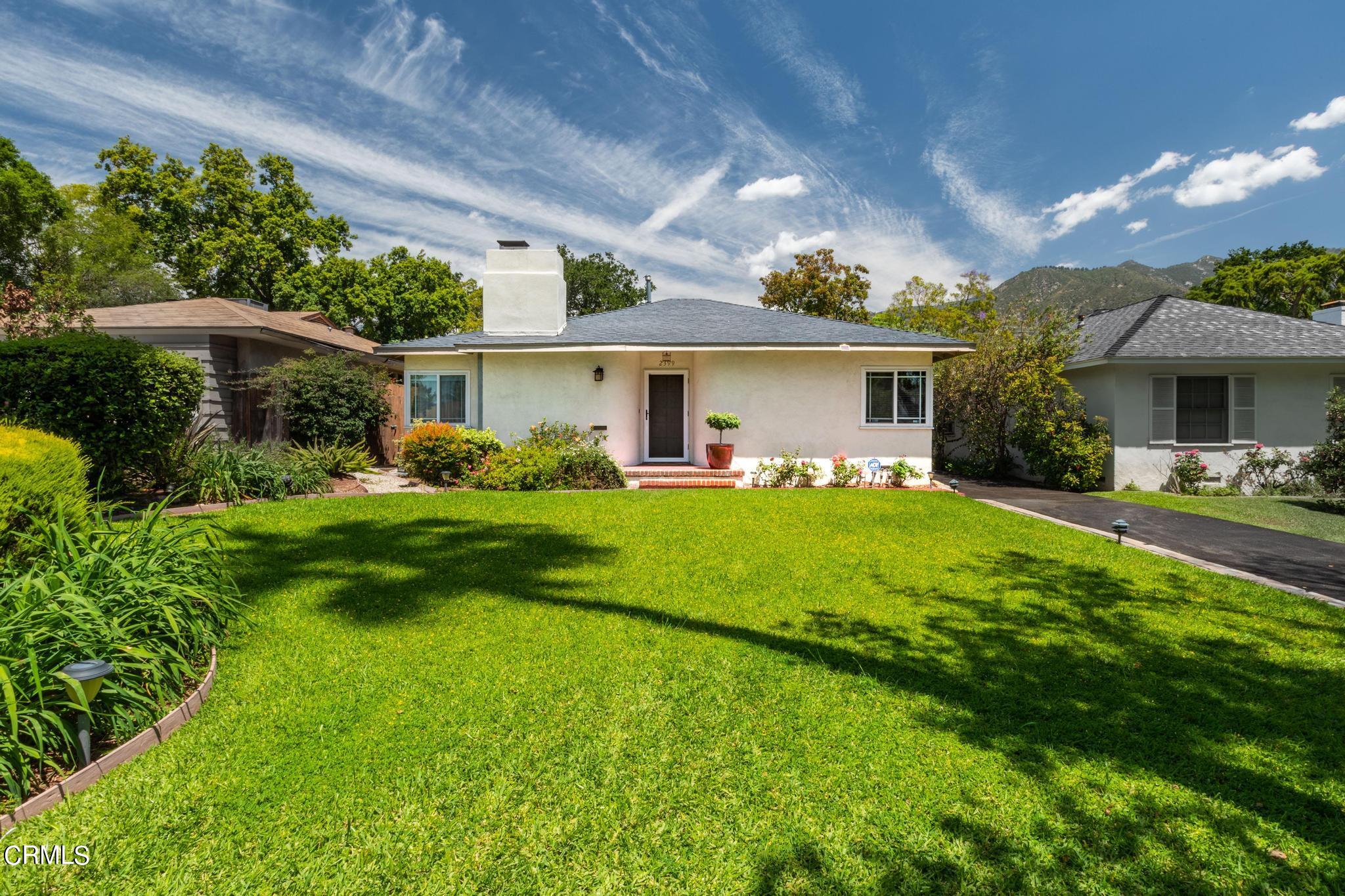 2399 Brigden Road Pasadena, CA 91104 - Photo 3 of 32 a front view of house with yard and green space