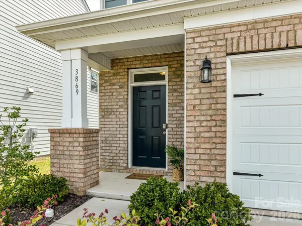a view of front door of house