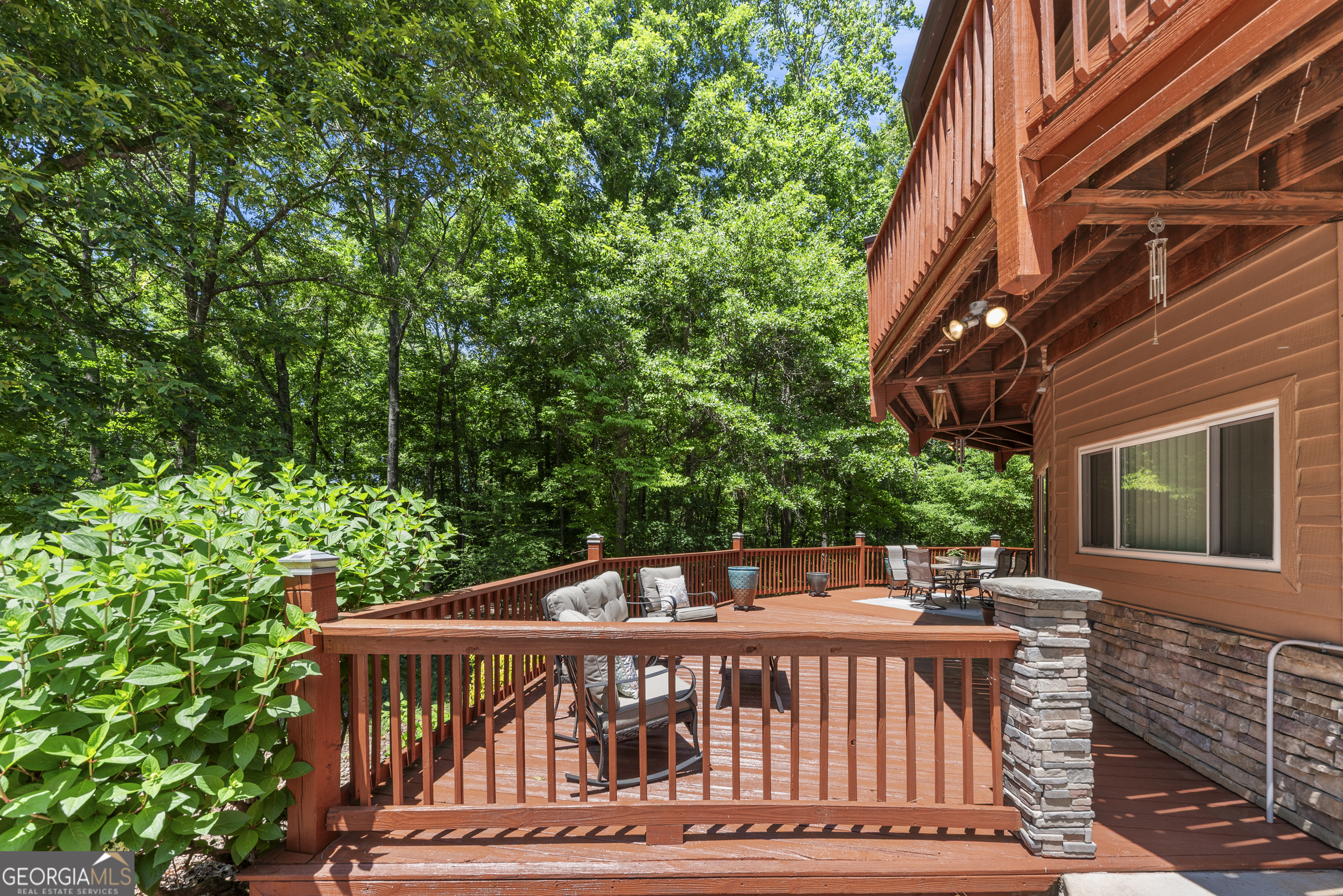1170 Cedar Grove Road Buckhead, GA 30625 - Photo 42 of 51 a view of backyard with deck and outdoor seating