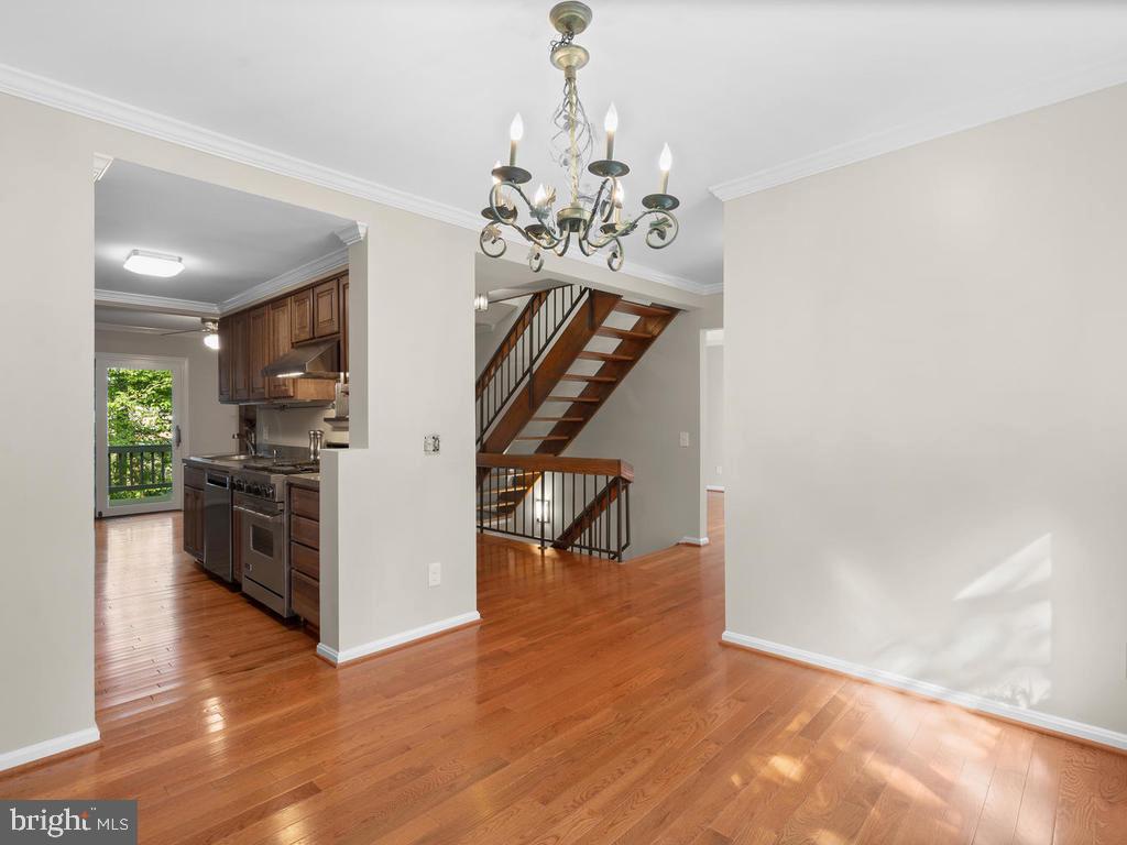 1502 Scandia Circle Reston, VA 20190 - Photo 10 of 42 View from dining room to kitchen