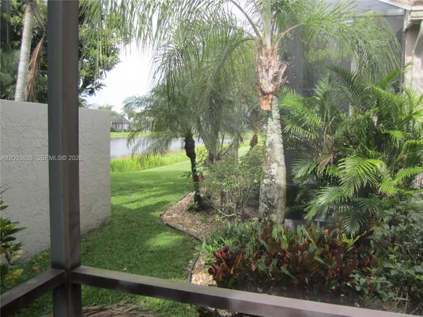 a view of a garden