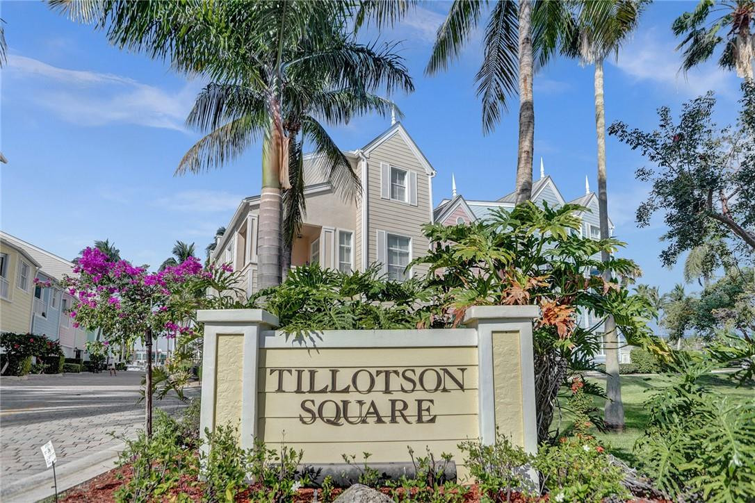 2820 Marina Circle Lighthouse Point, FL 33064 - Photo 30 of 37 a sign on the side of a building