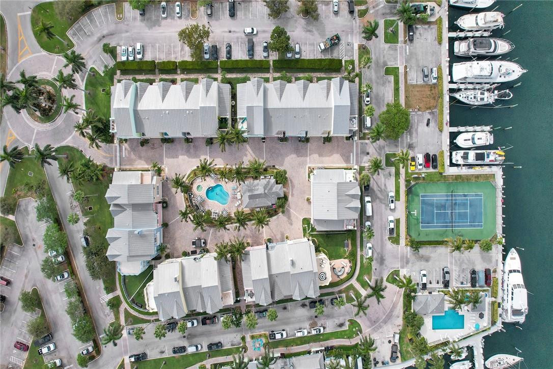 2820 Marina Circle Lighthouse Point, FL 33064 - Photo 37 of 37 an aerial view of a house with a swimming pool