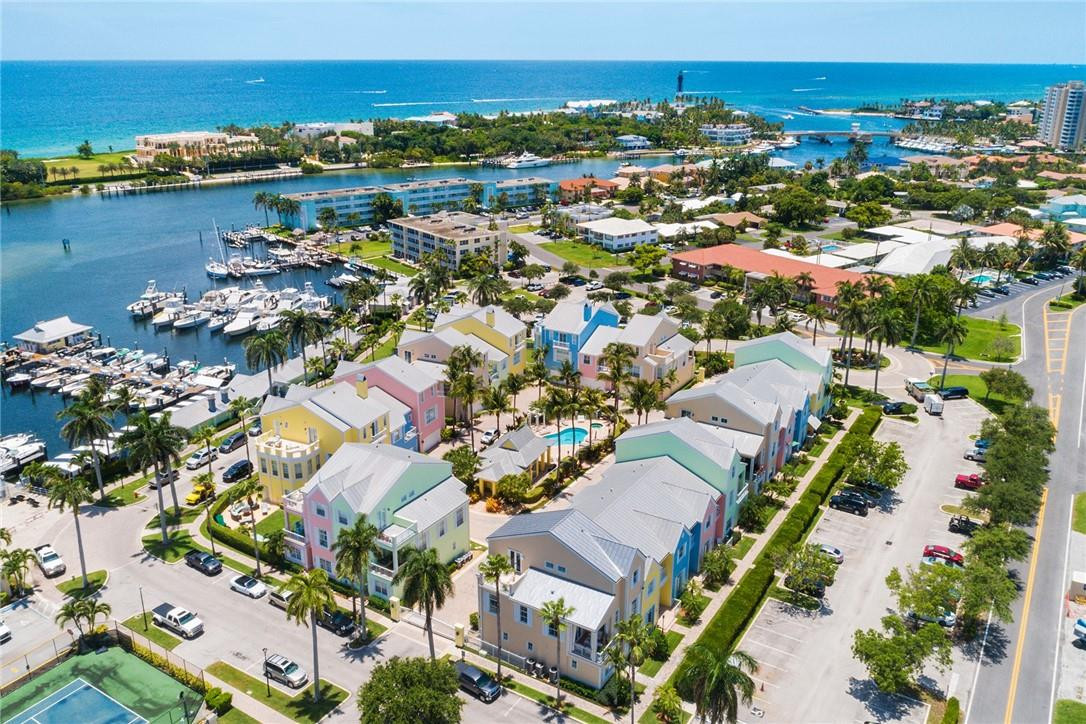 2820 Marina Circle Lighthouse Point, FL 33064 - Photo 4 of 37 an aerial view of residential houses with outdoor space
