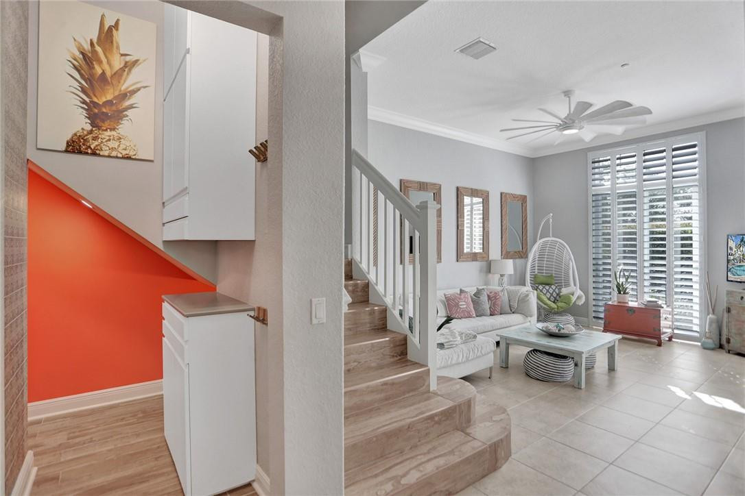 2820 Marina Circle Lighthouse Point, FL 33064 - Photo 8 of 37 a living room with furniture and a large window