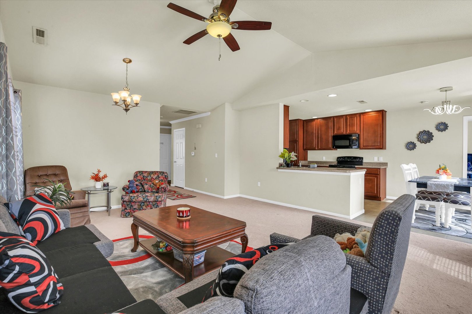 501 Luria Lane Champaign, IL 61822 - Photo 11 of 33 a living room with furniture and kitchen view
