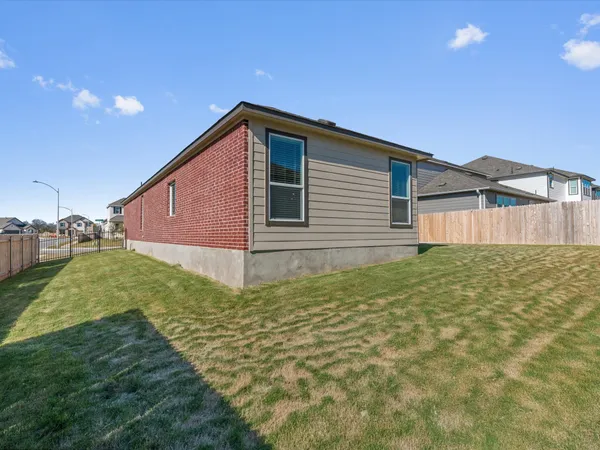 a backyard of a house