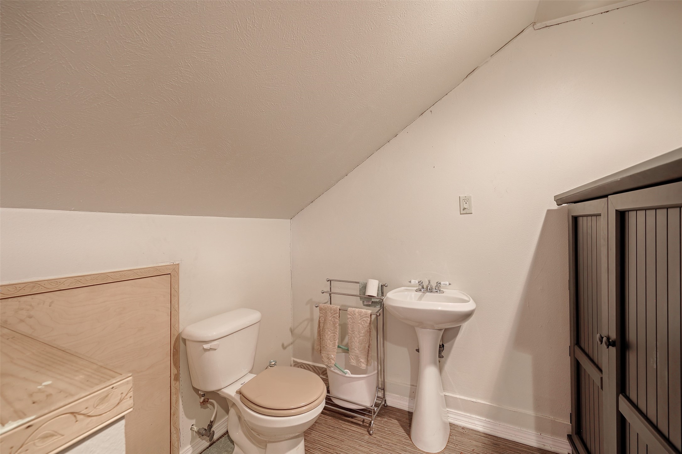 34 April Hill Conroe, TX 77356 - Photo 26 of 33 A half bath space on the second level adds convenience. Add a wall or curtain for privacy.