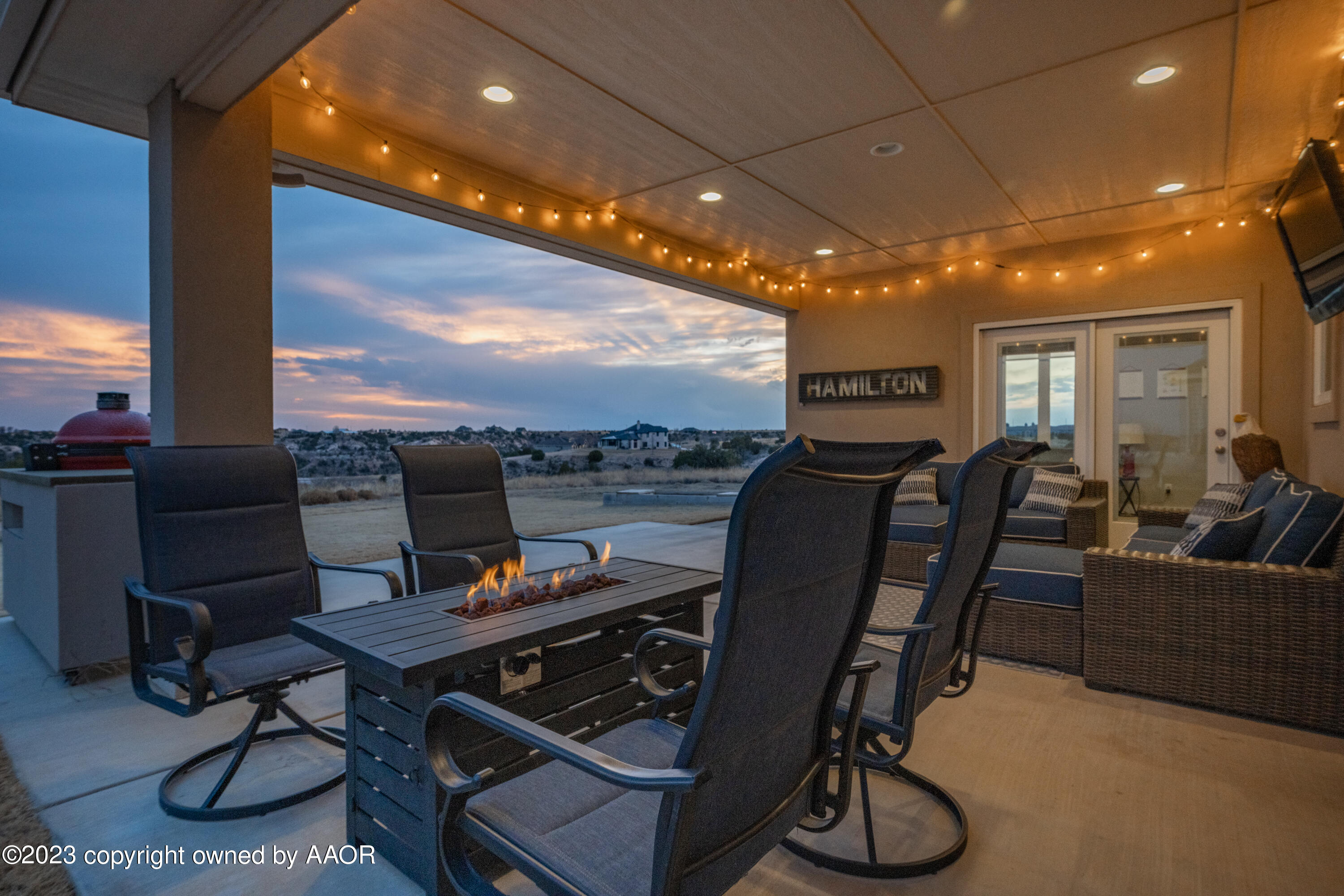 15300 Canyon Pass Road Amarillo, TX 79118 - Photo 48 of 51 Twilight Back Patio