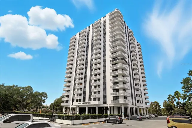 a view of a tall building