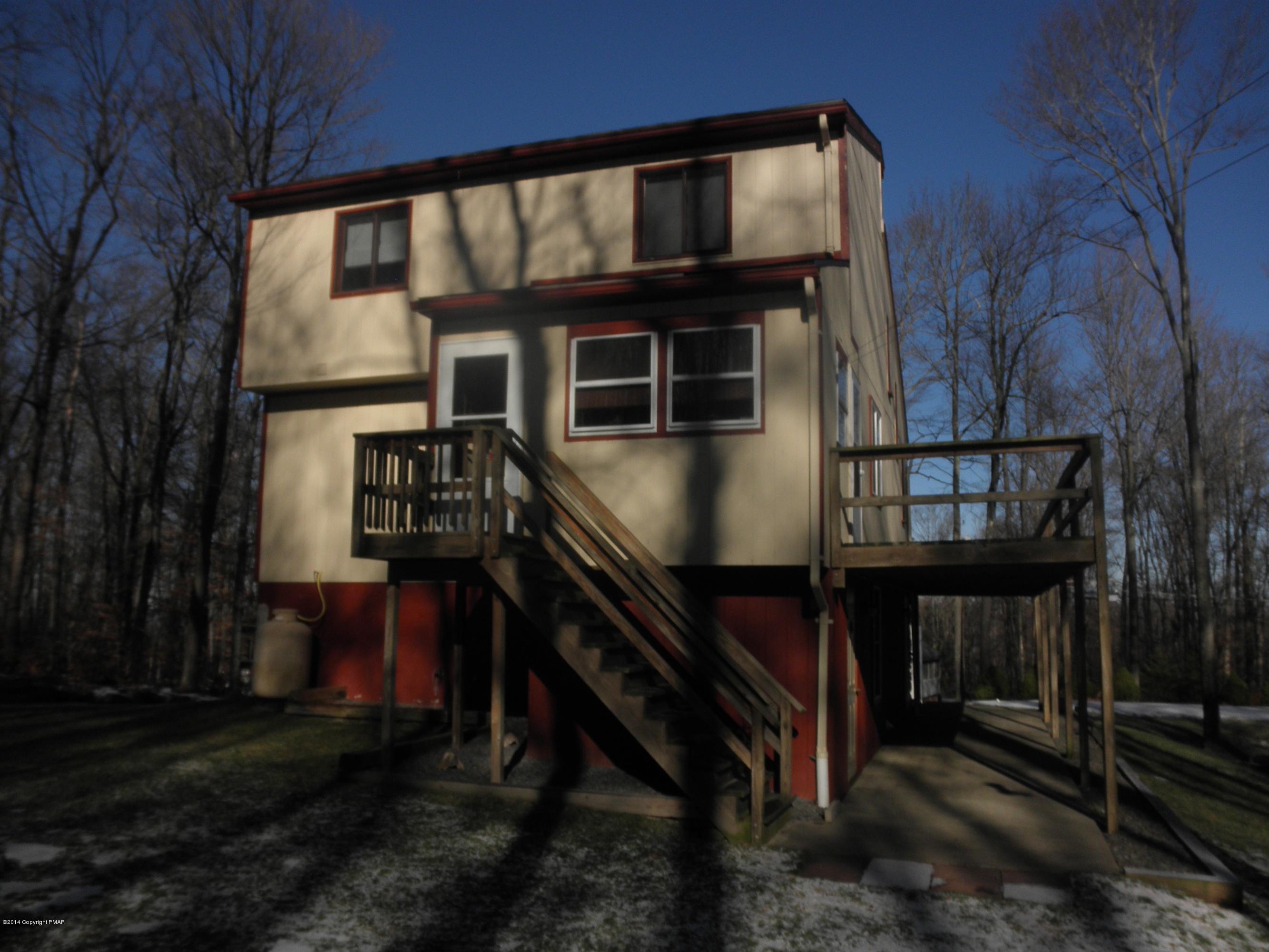 Rear view of home