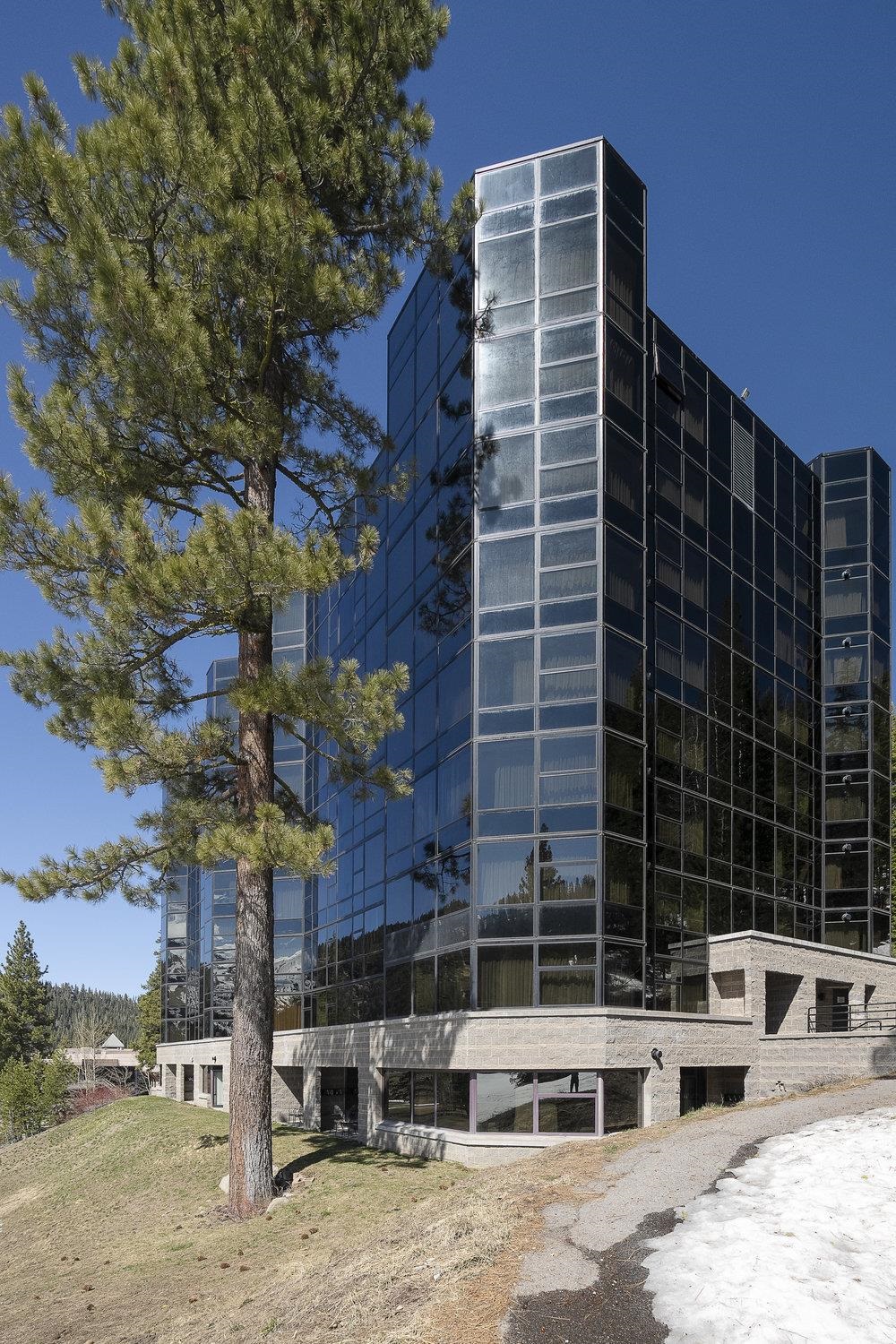 400 Resort Road, Unit 102104106 Olympic Valley, CA 96146 - Photo 19 of 27 a front view of a building with parking space