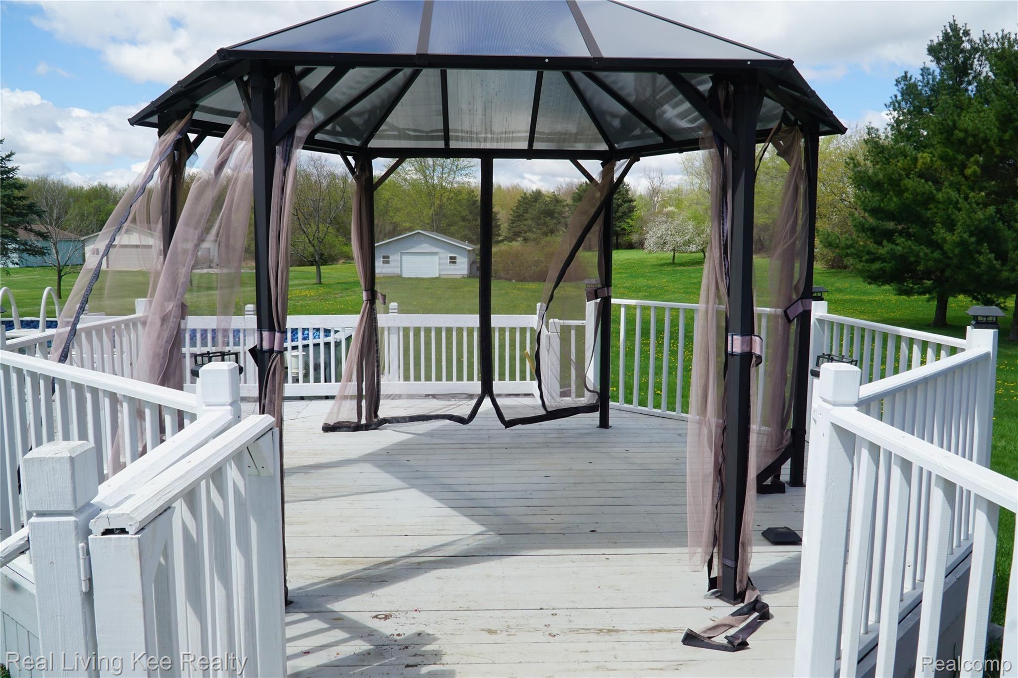 5408 South Vassar Road Grand Blanc, MI 48439 - Photo 17 of 22 Gazebo with view of pole barn straight back