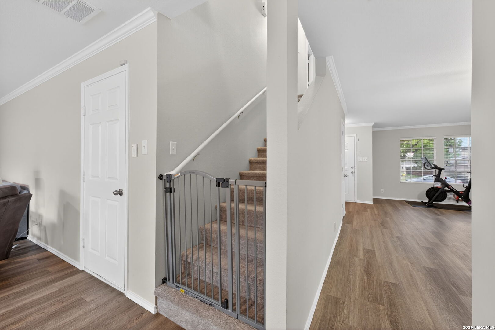 217 Willow Run Cibolo, TX 78108 - Photo 11 of 41 a view of hallway with livingroom and furniture